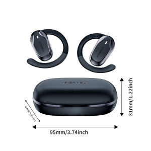 SANSUI W65 OWS | Air Conduction Open-Ear Earphones | Bluetooth V5.4 Dual Connect ENC Calls | App Control & Fast Charging Headphones