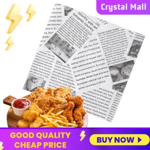 COD [Free Shipping] Disposable Food Wrapping Sheets 500Pcs Waxed Deli Paper 25x25cm for Burgers and Fries