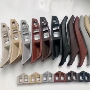 Car interior leather inner door handle panel pull trim cover for BMW 5 Series F10 F11 F18 520i 523i 525i 528i 535i