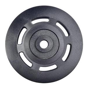 Nylon Bearing Pulley Wheel 90mm Black Wheel Cable Gym Fitness Part Exercise Machine Part and Pulley Accessory