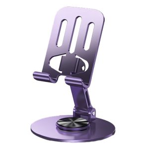 T13 Holder Hp Besi Metal Aluminium Rotasi 360 Derajat Phone Holder Tablet Desktop Multifungsi