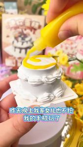 CuddleCove Mini Cake DIY Craft Kit Kids Cream Glue Dessert Toy Fake Cake Birthday Gift Girls 迷你蛋糕儿童手工DIY玩具