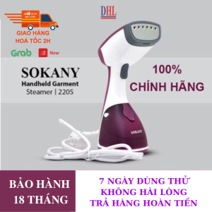 Bàn là bàn ủi hơi nước cầm tay SOKANY công suất 1500W mẫu mới 2021 chính hãng