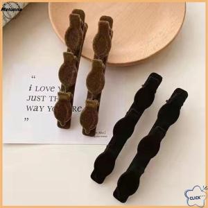 Follow Get More【Metonna】 Forehead Flock Braided Hair Clip Accessory New Solid Color Braided Hair Clips Small Fragrant Hair Clip Shredded Hair Bangs Clip