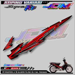 TRIPING VARIASI HONDA SUPRA FIT / STIKER LIST MOTOR SUPRA FIT