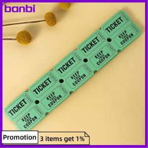 banbi 100 Pcs Raffle Tickets For Classroom Lottery Roll Of Single Paper Labels Drink Events Raffle Tickets Celebration Event Tickets