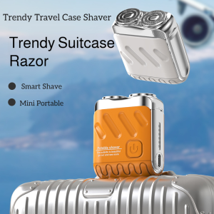 Rotary Double Ring Electric Shaver Razor Portable Travel Beard Trimmer Waterproof Cordless Shaver Type-C Rechargeable Ultra Close 旋转式双环电动剃须刀刮胡刀