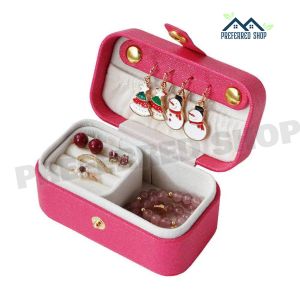 PREFERRED SHOP Women Jewelry Storage Box Leather Portable Travel 1pcs