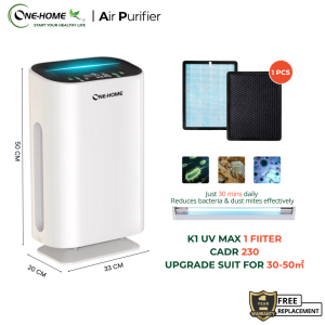 ONEHOME Air Purifier For Home Appliances Anti-PM2.5 Portable Remote with HEPA Filter K1 Purifier