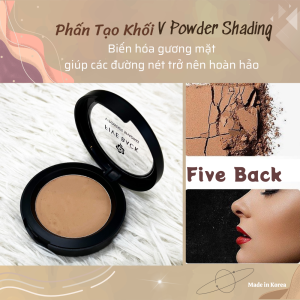 [MUA 3 GIẢM 20%] Phấn Tạo Khối Hàn Quốc FIVE BACK Powder Shading 5.3g