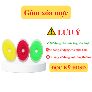 Gôm Tẩy Xóa Mực Hình Elip Tẩy Xóa Được Mực (bút dùng mực tẩy xóa)