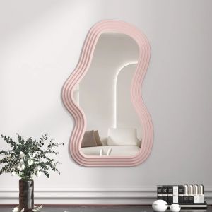 【1-3 days delivery】Dressing Mirror Simple Wall-Mounted Bathroom Mirror Cloud Shaped Cosmetic Mirror Wall-Mounted Decoration Desktop Makeup Mirror