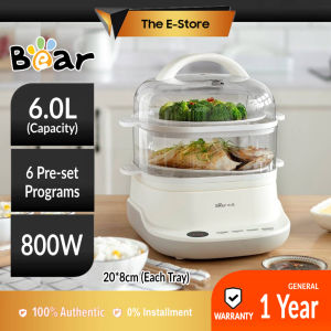[Malaysia Set] Bear 小熊 Electric Food Steamer 6L | BFS-C60L (Fish Steamer Egg Steamer Pengukus Makanan Multi Cooker Steamer 蒸锅)