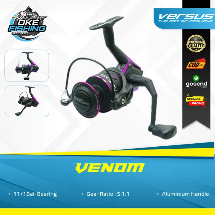Reel Spinning VERSUS SS VENOM 11+1 Ball Bearing | CNC Spool | Max Drag ...