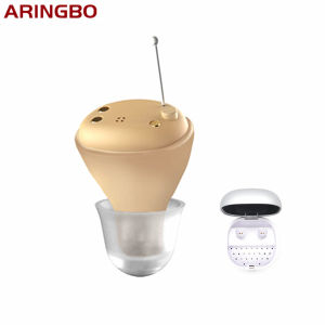 เครื่องช่วยฟังแบบชาร์จไฟได้ High Power เครื่องขยายเสียงดิจิตอล CIC เครื่องช่วยฟังหูฟังกันน้ำสำหรับหูหนวกผู้สูงอายุ Audifonos