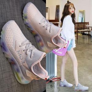 Womens Shoes Jelly Rainbow Bottom Non-slip Wear-resistant Breathable Running Shoes Women Shoes Sneakers
