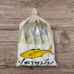 ปลาทูมัน แบบเค็ม แพคละ 5 ตัว รสเค็มเนื้อแน่น มัน แข็ง อร่อย