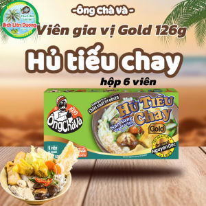 [COMBO 5 HỘP 126GR] VIÊN GIA VỊ HỦ TIẾU CHAY GOLD ÔNG CHÀ VÀ