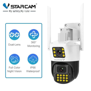 ( SALE 50% ) Canera Wifi Ngoài Trời Giá Rẻ Nhất Camera Wifi Trong Nhà Vstarcam CS663DR 2 Ống Kính Góc Xoay 360° Tính Năng Hồng Ngoại Full HD 1080P Đàm Thoại 2 Chiều Cảnh Báo Chống Trộm Bảo Hành 12 Tháng