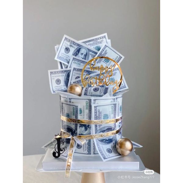 Dollar Bunch Design Cake – Creme Castle