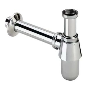 NJJU Without Overflow Bottle Trap Deodorant Type Adjustable Height Zinc Alloy Sink Waste Trap Drain Kit Sturdy Removable Siphon Drainer Plumbing Tube Bathroom