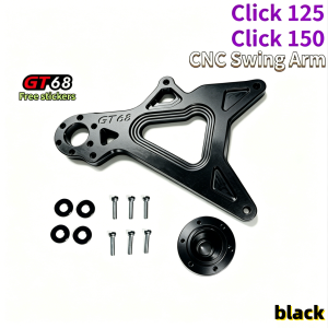 CNC Swing Arm Honda Click 125/150 V1 V2 V3 Complete With Box With GT68 Logo High Strength Made in Thailand