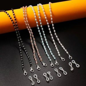 NOBLELUX Crystal Beads Eyeglass Holder Beaded Cord Holder Glasses Chain Necklace Style Anti Drop Sunglass Lanyard Straps Women Men