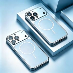Instantly Change to iPhone 17 18 Pro Max Luxury Frosted AG Glass Finish Instant Upgrade Magnetic Wireless Charge Phone Case Compatible for iPhone 13 14 1516 17 18 PRO MAX