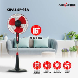 ADVANCE - Kipas Angin 16 Inch Multifungsi 3in1 Kipas Dinding/Berdiri/Duduk (SF-16A) Free ongkir & Garansi 12 Bulan