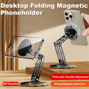 💕New💕Strong Magnetic Suction Solid Mobile Phone Holder Mobile Phone Magnetic Suction Holder Lai Ren Holder Double-Sided Magnetic Suction Mobile Phone Holder手机支架