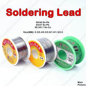 50G 100G 63/37 60/40 99.3 Soldering Lead Wire Solder Lead Free 0.3MM 0.8MM 1.0MM Rosin Core Flux Tin Copper Sn Pb Cu