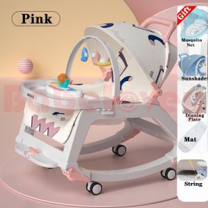 5 in 1 Rocking Chair For Baby Rocker Baby Swing Rocker Music Multi-function Chair Baby Cradle Bed