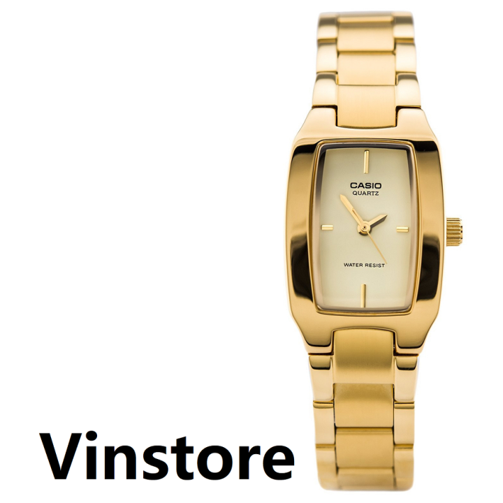 Vinstore] Casio LTP-1165 Gold/Yellow Dial Analog Stainless Steel