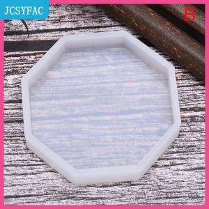 JCSYFAC Pha Lê Coaster nhựa đúc khuôn Silicone làm khuôn thủ công DIY Nguồn cung cấp nghệ thuật