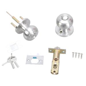 Multipurpose Contemporary Door Knobs Privacy Lock Square Rosettes Portable Accessory for Bedroom or Bath Daily Use