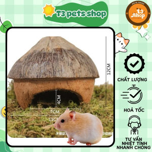nhà hang dừa cho hamster / sóc / bò sát - T3 PETS SHOP