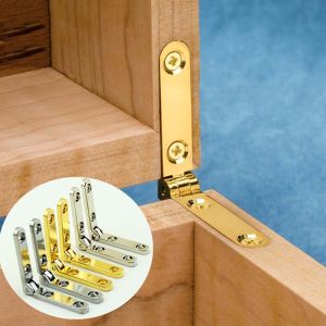 LITUILI Jewelry Foldable Wooden Box Self-Locking Accessories Wine Case Lid Support Furniture Hardware Hinge Folding Hinge