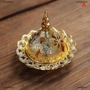 [COD] xiangshun Incense Hollow Golden Tower Oil Arab Style Censer Holder For Home Hotel Incense Holder Yoga Ornaments