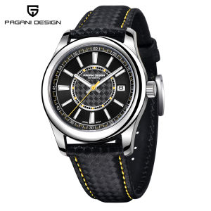 PAGANI DESIGN Men Watch Japan NH35A Automatic Mechanical Stainless Steel Sapphire Glass Waterproof Luminous Leather Wristwatch PD-1778