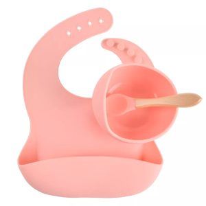SG SELLER READY STOCK 3 pcs Baby-food grade silicone with suction feeding set