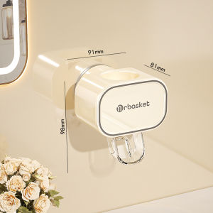 Vision Wall Mount Automatic Toothpaste Dispenser Plastic Easy Toothpaste Squeezer Holder For Home Bathroom Accessories Sets