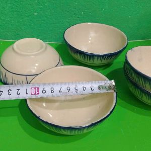 5 chén cơm nhỏ phết xanh loại 11 cm