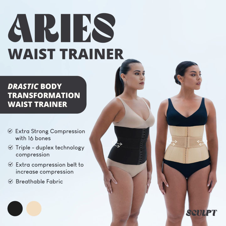 SCULPT Aries Waist Trainer Triple Duplex Compression Lazada