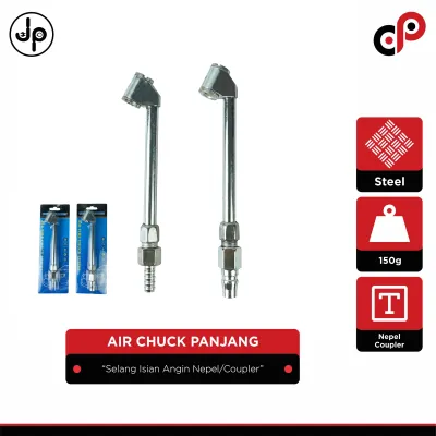 Air Chuck Panjang Nepel Dan Coupler | Selang Isian Angin Nepel/Coupler - Selang