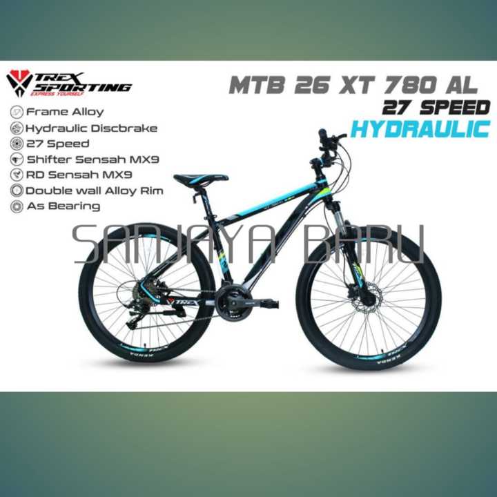 SEPEDA GUNUNG MTB 26 TREX XT-780 ALLOY 27 SPEED HIDRAULIC Sepeda