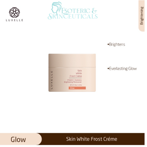 [ Esoterica ] Vitamin C brightening créme bys Pure Living Wellness Luxelle GLOW Skin White Frost Créme Creme I Achieve Healthy White skin with this moisturizer rich in Vitamin C, Hyaluronic Acid, and Sea Buckthorns