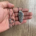Kalung Liontin Yin Yang Variasi Tulisan China Gold Silver / Taoist Retro Edict Pendant / YinYang Symbol Necklace Taoism Pendant + Chain / Accessories Protection Safety Amulet Lucky Charm Import / Six Character Mantra Tao Simbol Pelindung Kebahagiaan. 