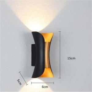 GOLD Lampu Dinding Tahan Air Aluminium LAMPU LED DINDING  / LAMPU DINDING OUTDOOR / DINDING LED MINIMALIS / LAMPU TANGGA