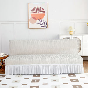 【Cool】 Rapid Cooling Sofa Bed Cover with Skirt High Stretch 3D Stretch Ice Silk All-Inclusive Universal Stretch Multi-Size Non-Slip Stretch Cover 160-190cm