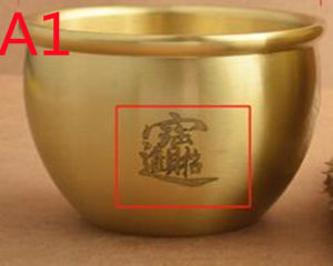 Dream Hunter Feng Shui Bowl Polished Brass Treasure Bowl Home Office Desktop Decoration Housewarming Gift Copper Cornucopia